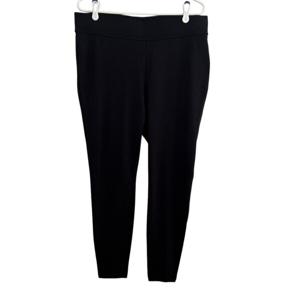 LAND'S‎ END WOMEN'S BLACK STARFISH LEGGINGS SIZE L 14-16 - Picture 1 of 10